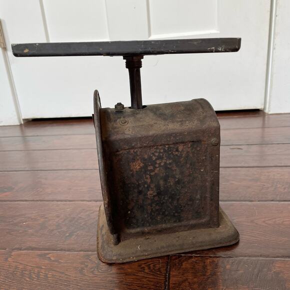 Antique John Chatillon Scale Primitive USA 7925 Rustic Metal Counter READ DAMAGE - Picture 8 of 13